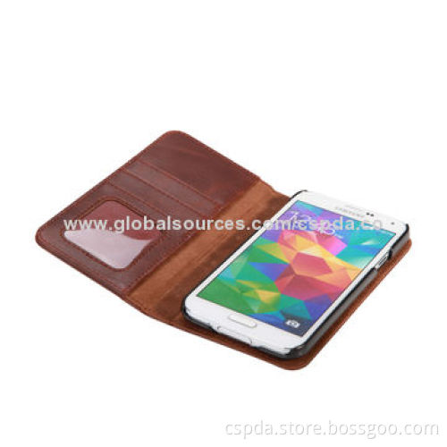 Book Style Cases for Samsung Galaxy S5 with Card Slots, OEM and ODM orders are Accepted